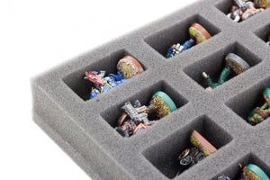 FS035BO 35 mm Full-Size foam tray with 36 compartments