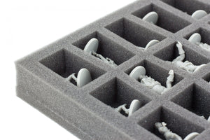 Full-size Figure Foam Tray with 45 slots for The Walking Dead: All Out War Miniatures Game Core Set.