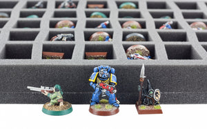 Full-size Figure Foam Tray with 45 slots for The Walking Dead: All Out War Miniatures Game Core Set.