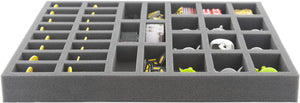 FS035ZC11 35 mm full-size foam tray with 34 slots for Zombicide accessories and miniatures