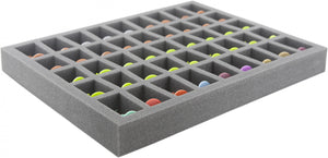 FS035ZC12 35 mm foam tray with 45 conical slots for Zombicide miniatures