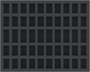 FS035ZC16 35 mm full-size foam tray with 50 slots for Zombicide accessories and miniatures