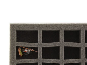 FS040C5BO 40 mm Full-Size foam tray with 45 compartments