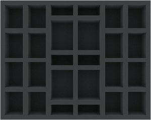 FS050MD04 50 mm full size foam tray with 26 compartments for Massive Darkness