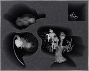 Feldherr foam tray set for KDM Wave 1 + 2: Dragon King, Gorm, Lion God, Lonely Tree and small monsters