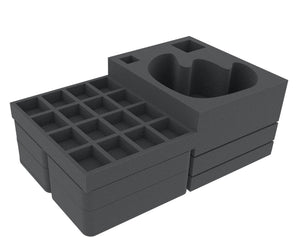 Feldherr foam tray set for KDM Wave 1 + 2: Dragon King, Gorm, Lion God, Lonely Tree and small monsters