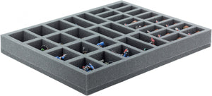 FSBR040BO 40 mm Full-Size foam tray with 34 compartments