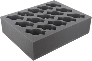 FSFR080BO 80 mm Full-Size foam tray with 15 compartments