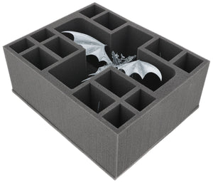 FSMFOG135BO 135 mm Full-Size foam tray with 13 compartments