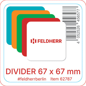 Feldherr 20 pcs. card divider 67 x 67 mm - vertical
