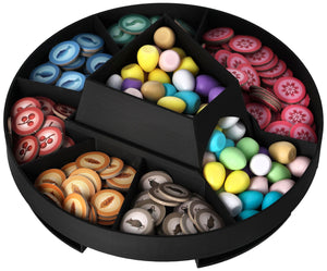 Feldherr token tray CAROUSEL + Feldherr 3D Food Tokens Upgrade Set for Wingspan - complete set