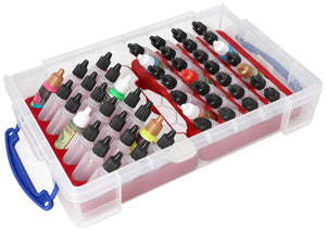 Feldherr Paint Racks with 4l Really Useful Box - 49 paint bottles + accessories