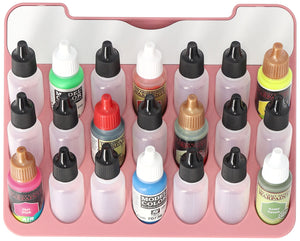 Feldherr paint rack with brush compartment for 4l Really Useful Box - 21 paint bottles