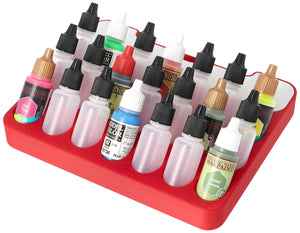 Feldherr paint rack with brush compartment for 4l Really Useful Box - 21 paint bottles