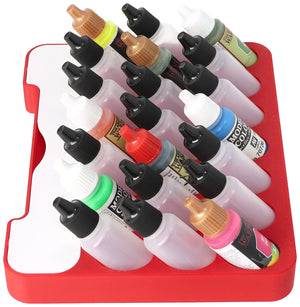 Feldherr paint rack with brush compartment for 4l Really Useful Box - 21 paint bottles