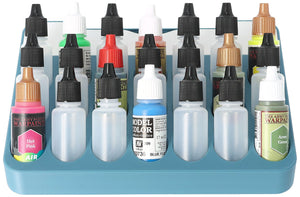 Feldherr paint rack with brush compartment for 4l Really Useful Box - 21 paint bottles