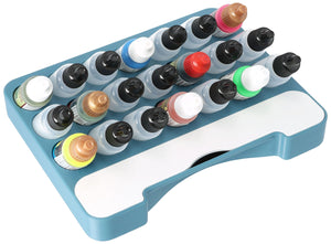 Feldherr paint rack with brush compartment for 4l Really Useful Box - 21 paint bottles