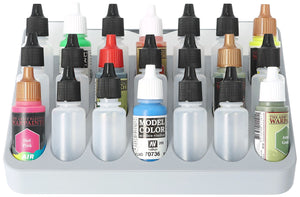 Feldherr paint rack with brush compartment for 4l Really Useful Box - 21 paint bottles