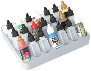 Feldherr paint rack with brush compartment for 4l Really Useful Box - 21 paint bottles