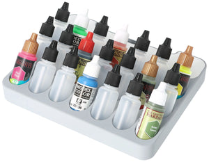 Feldherr paint rack with brush compartment for 4l Really Useful Box - 21 paint bottles