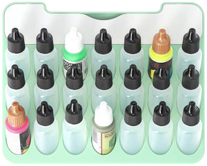 Feldherr paint rack with brush compartment for 4l Really Useful Box - 21 paint bottles