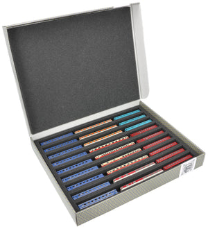 Feldherr Storage Box FSLB040 for model railway locomotives, wagons and vehicles - 9 slots for Z gauge horizontal