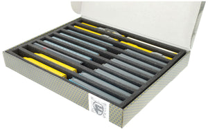 Feldherr Storage Box FSLB040 for model railway locomotives, wagons and vehicles - 9 slots for N gauge vertical