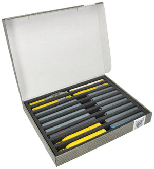 Feldherr Storage Box FSLB040 for model railway locomotives, wagons and vehicles - 9 slots for N gauge vertical