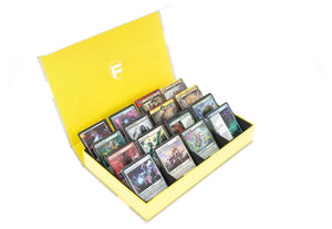 Feldherr Magnetic Box yellow for Trading Cards - 16 compartments - 3D-printed insert for sorting