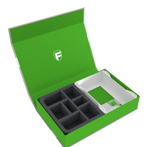 Feldherr Magnetic Box green for Warhammer Age of Sigmar: Warscroll Cards (large) + Miniatures + Accessories