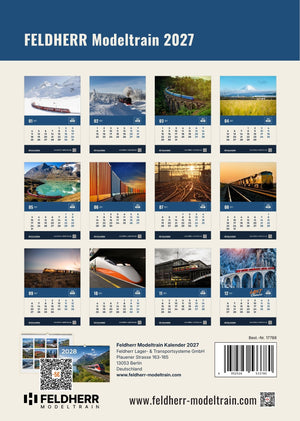 Feldherr Modeltrain A4 Calendar 2027