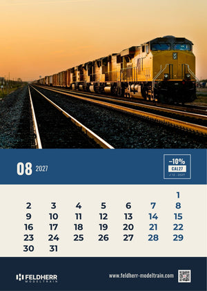 Feldherr Modeltrain A4 Calendar 2027