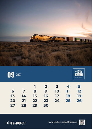 Feldherr Modeltrain A4 Calendar 2027