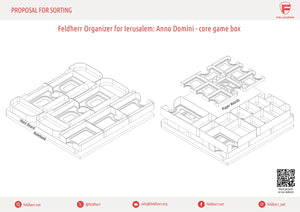 Feldherr Organizer Insert for Ierusalem: Anno Domini - core game box