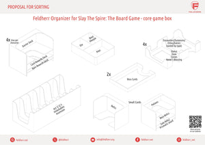 Feldherr Organizer Insert for Slay The Spire: The Board Game Collector's Edition - core game box
