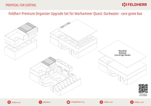 Feldherr Organizer Premium Upgrade Set for Warhammer Quest: Darkwater - Core Game Box