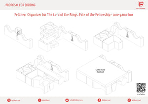 Feldherr Organizer for The Lord of the Rings: Fate of the Fellowship - Core Game Box