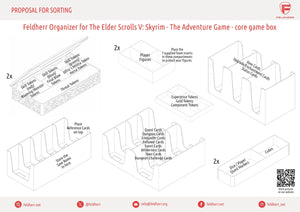 Feldherr Organizer for The Elder Scrolls V: Skyrim - The Adventure Game - core game box