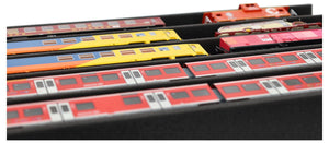 EUMFQFA02 560 mm x 360 mm x 45 mm Gauge H0 PanoramaRest - landscape, 5 dividers for Euro containers 60 x 40