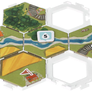 Feldherr Hex tile holder for Dorfromantik: The Board Game