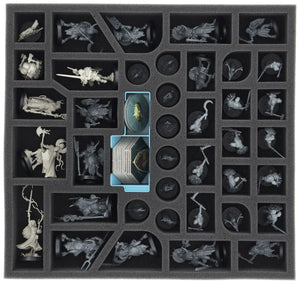 Feldherr Foam Set + Organizer Insert for Warhammer Quest: Darkwater - Core Game Box