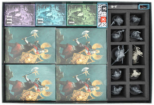 Feldherr Foam Set + Organizer Insert for Warhammer Quest: Darkwater - Core Game Box