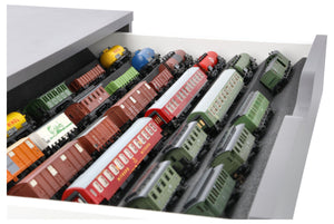 Feldherr Zugliege - TT scale 60 x 42 cm  - for IKEA ALEX drawer unit on casters - 8 compartments - KQMFQQA01