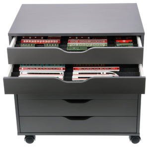 Feldherr Zugliege - TT scale 60 x 42 cm  - for IKEA ALEX drawer unit on casters - 8 compartments - KQMFQQA01