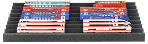 Feldherr Zugliege - TT scale 60 x 42 cm  - for IKEA ALEX drawer unit on casters - 8 compartments - KQMFQQA01