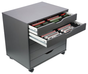 Feldherr Zugliege - TT scale 60 x 42 cm  - for IKEA ALEX drawer unit on casters - 8 compartments - KQMFQQA01
