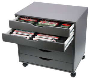 Feldherr Zugliege - TT scale 60 x 42 cm  - for IKEA ALEX drawer unit on casters - 8 compartments - KQMFQQA01