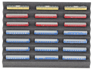 KN030A02 Feldherr Zugliege 360 mm x 270 mm for model railway - Z Gauge - 7 compartments