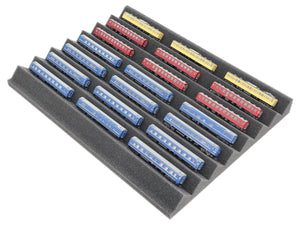 KN030A02 Feldherr Zugliege 360 mm x 270 mm for model railway - Z Gauge - 7 compartments