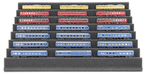 KN030A02 Feldherr Zugliege 360 mm x 270 mm for model railway - Z Gauge - 7 compartments